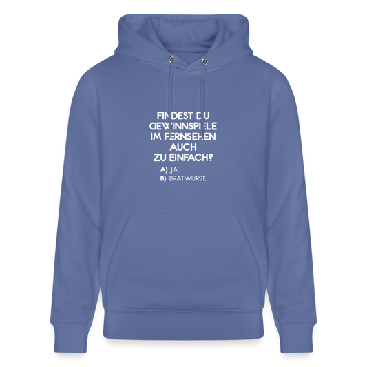 Hoodie mit Spruch Bratwurst (unisex) - Blau