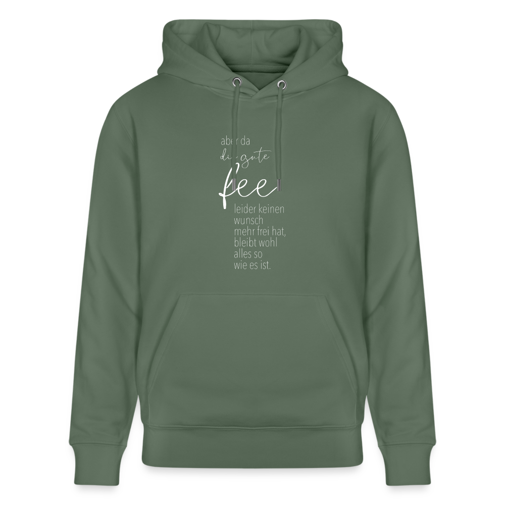 Hoodie mit Spruch Fee (unisex) - Tanngrün