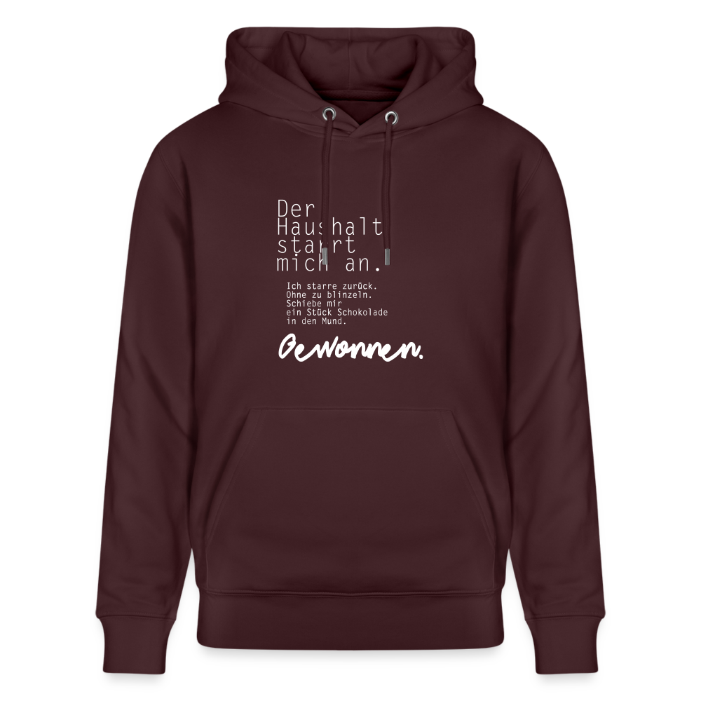 Hoodie mit Spruch Gewonnen (unisex) - Maroon