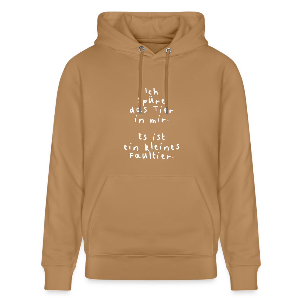Hoodie mit Spruch Faultier (unisex) - Latte