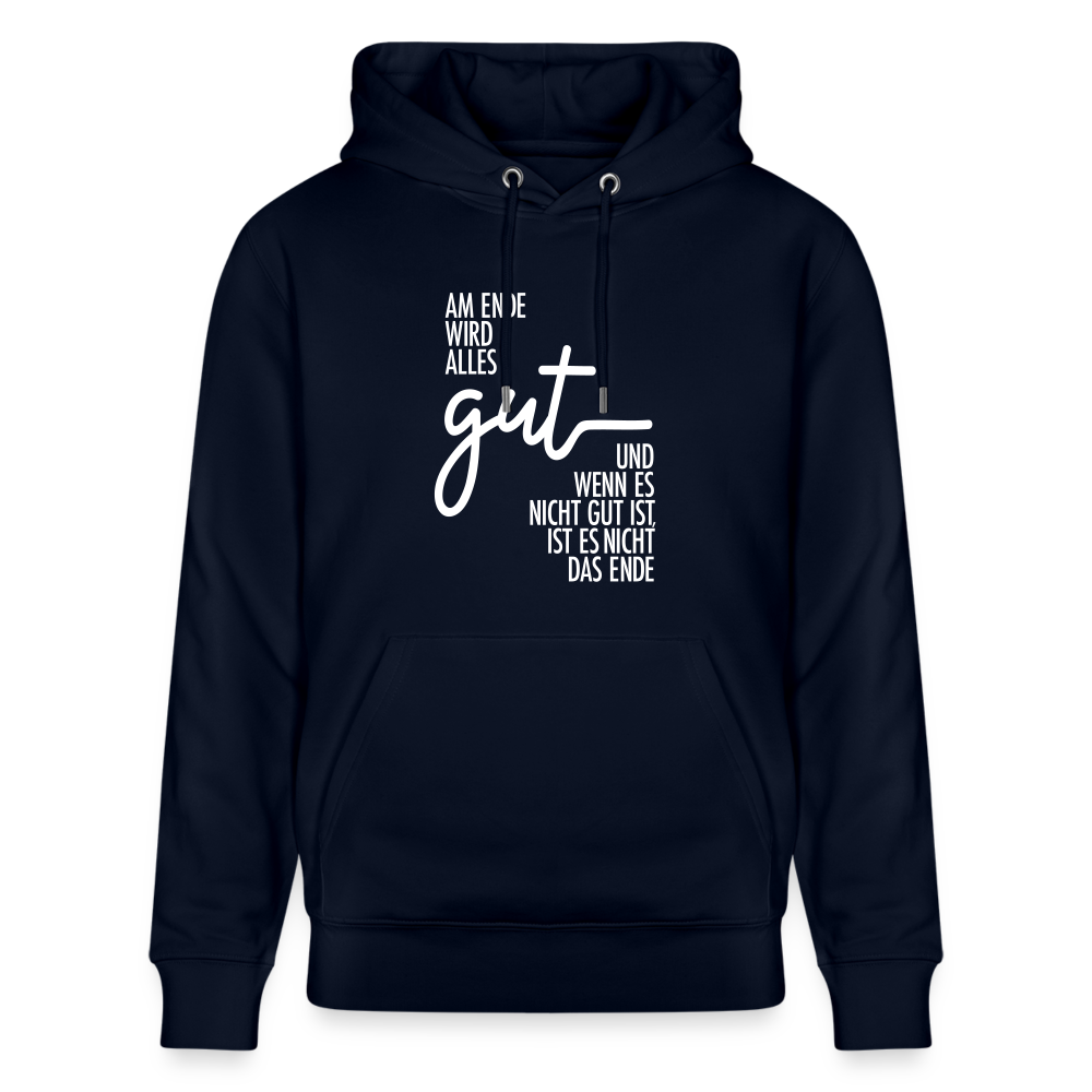 Hoodie mit Spruch ALLES GUT  (unisex) - Navy