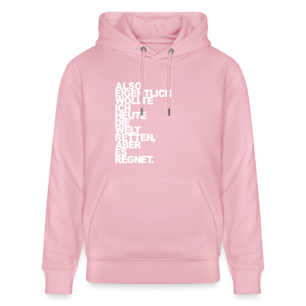 Hoodie mit Spruch Regen (unisex) - Hellrosa