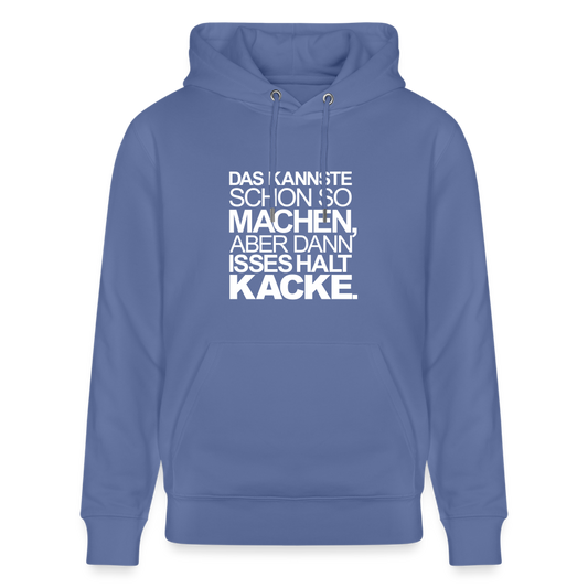 Hoodie mit Spruch Suboptimal (unisex) - Blau