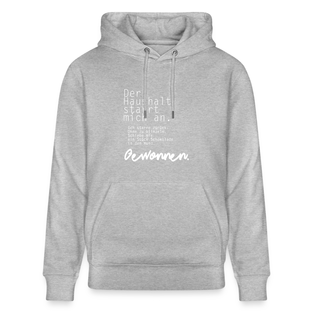 Hoodie mit Spruch Gewonnen (unisex) - Grau meliert