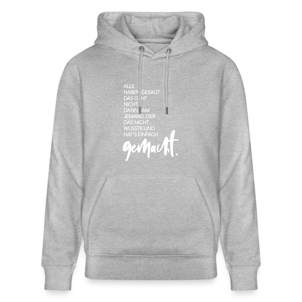 Hoodie mit Spruch Einer (unisex) - Grau meliert