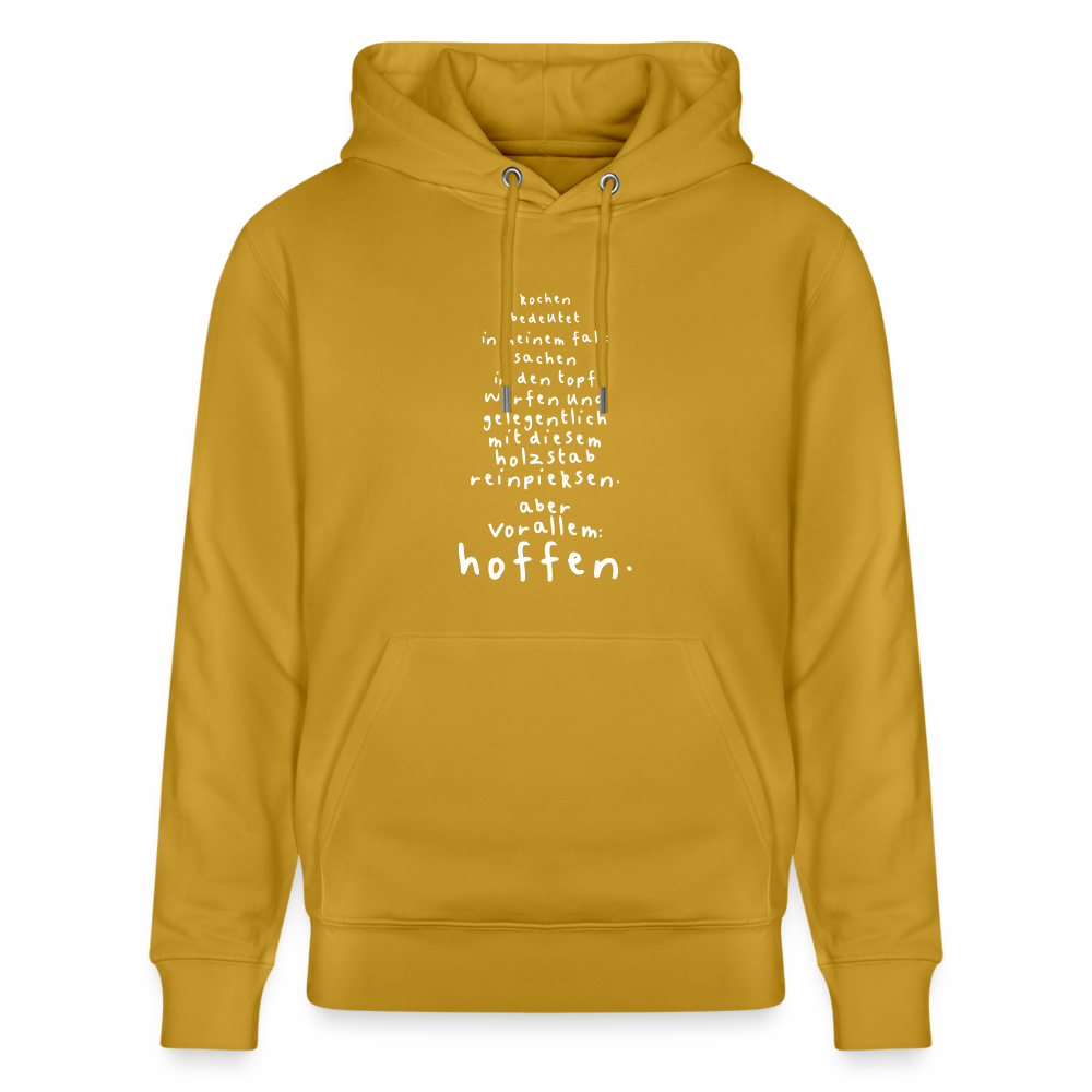 Hoodie mit Spruch Kochen (unisex) - Ocker