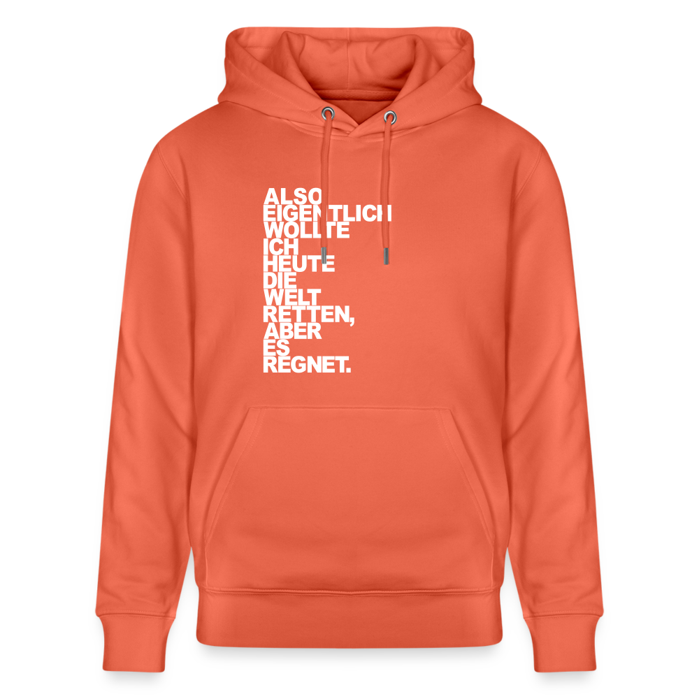 Hoodie mit Spruch Regen (unisex) - Hellrot