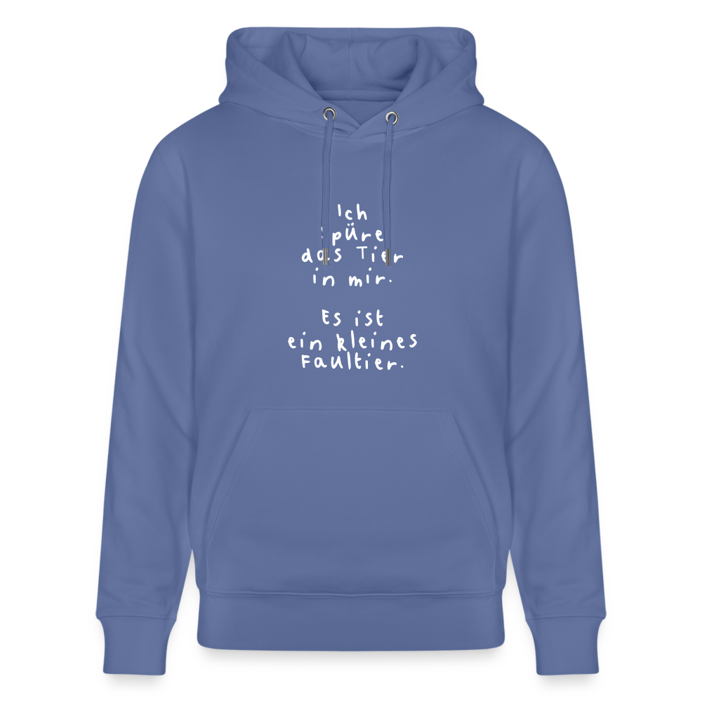 Hoodie mit Spruch Faultier (unisex) - Blau