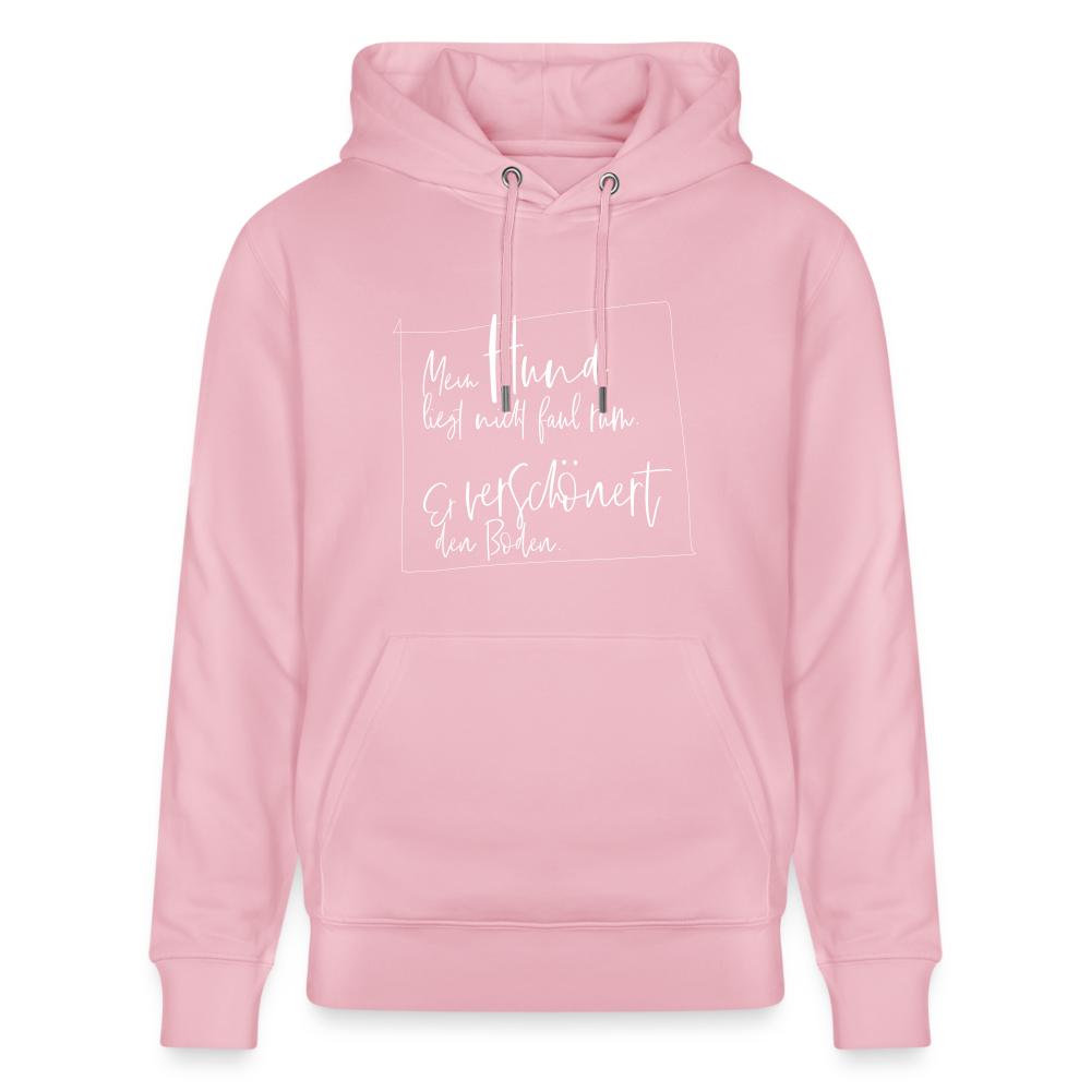 Hoodie mit Spruch Hund (unisex) - Hellrosa