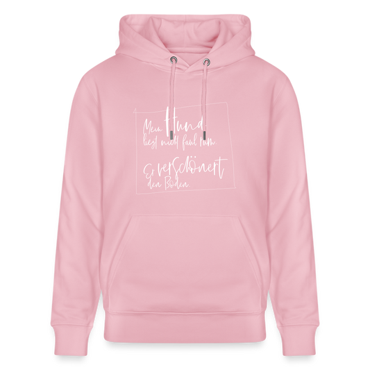 Hoodie mit Spruch Hund (unisex) - Hellrosa