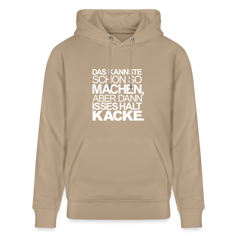 Hoodie mit Spruch Suboptimal (unisex) - Beige
