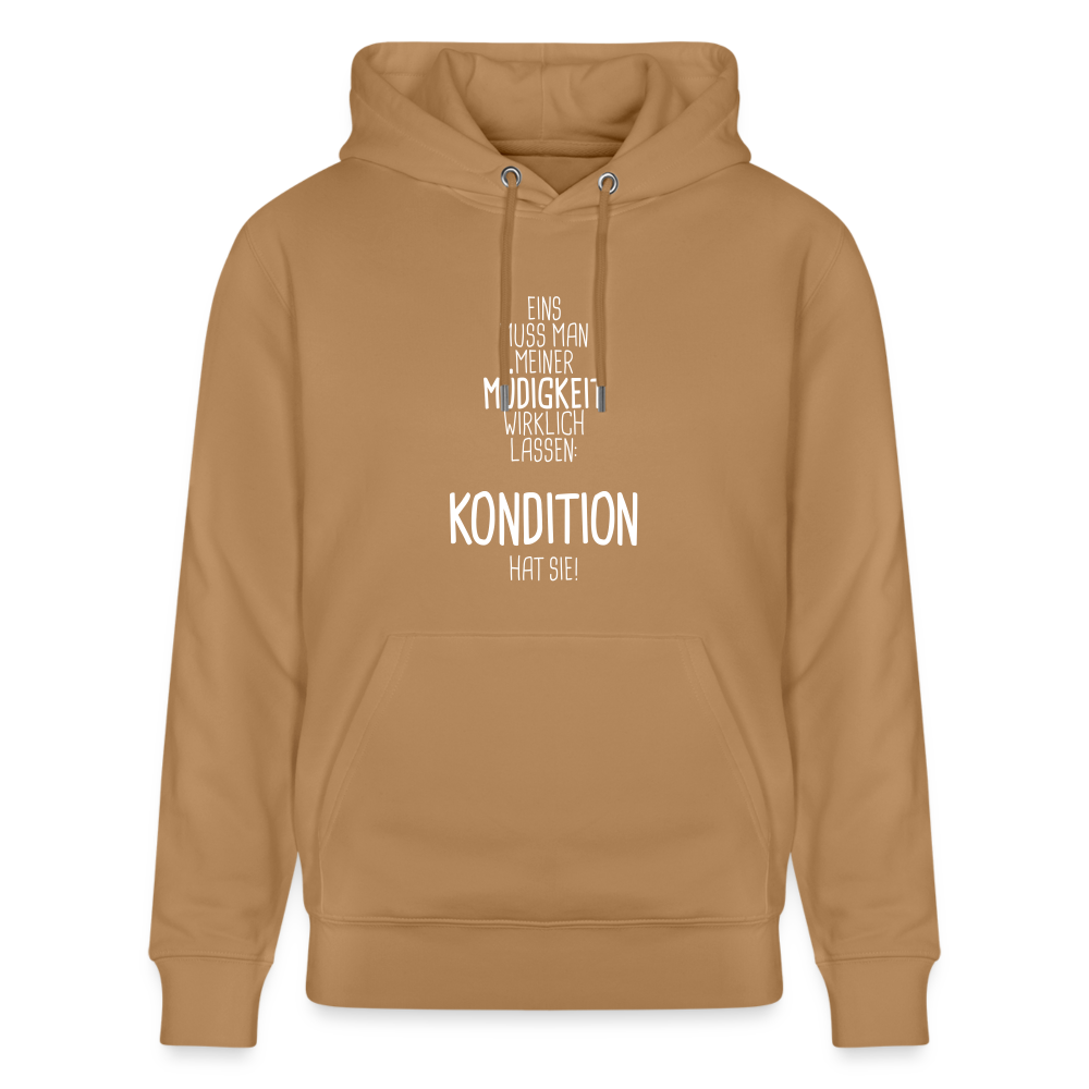 Hoodie mit Spruch Kondition (unisex) - Latte