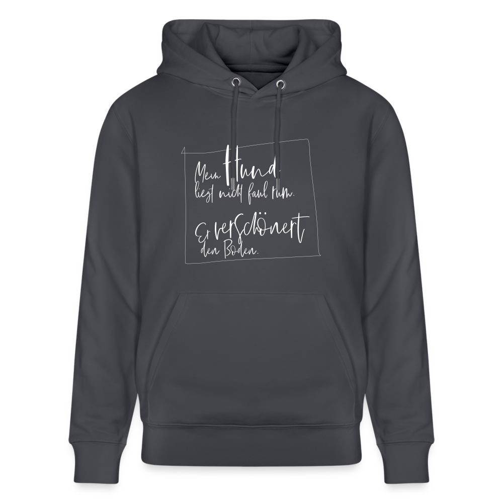 Hoodie mit Spruch Hund (unisex) - Indigoblau