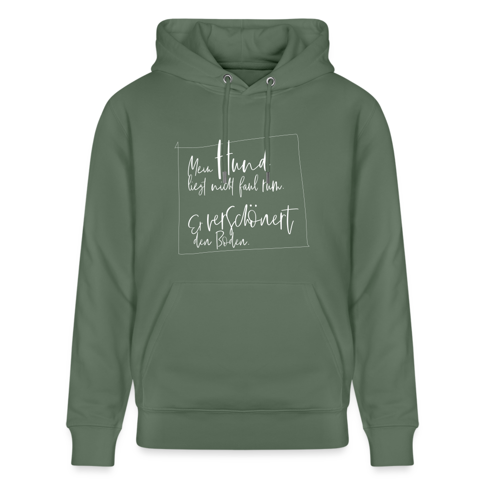 Hoodie mit Spruch Hund (unisex) - Tanngrün