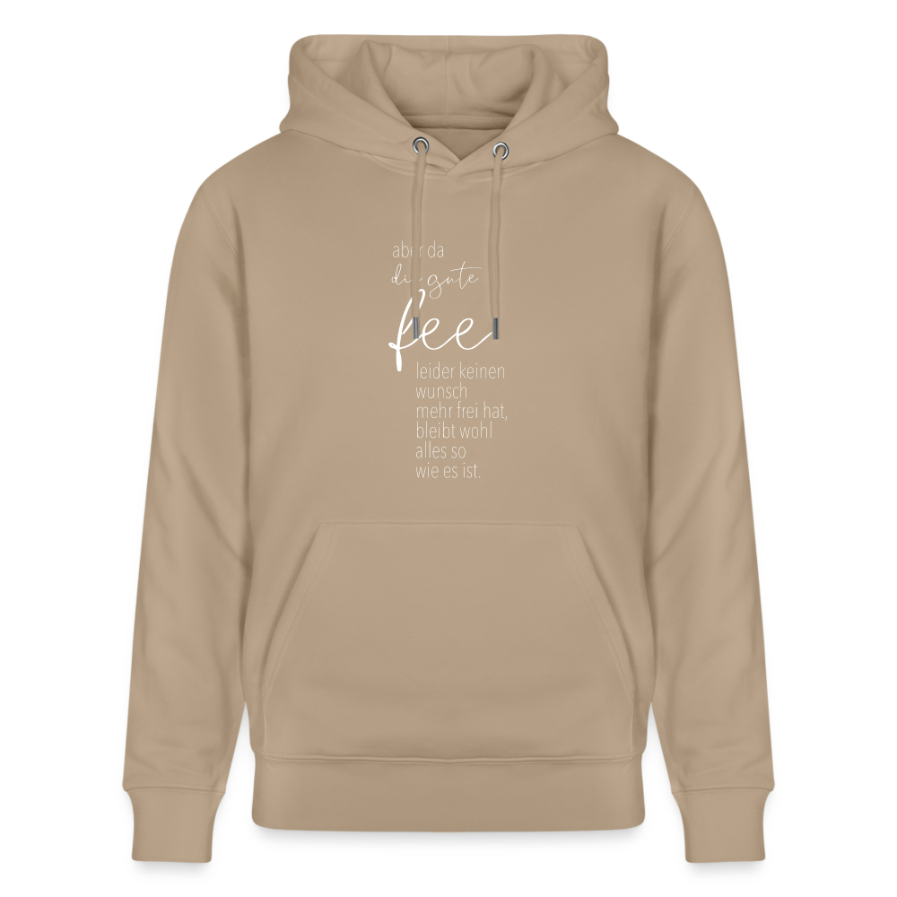 Hoodie mit Spruch Fee (unisex) - Beige