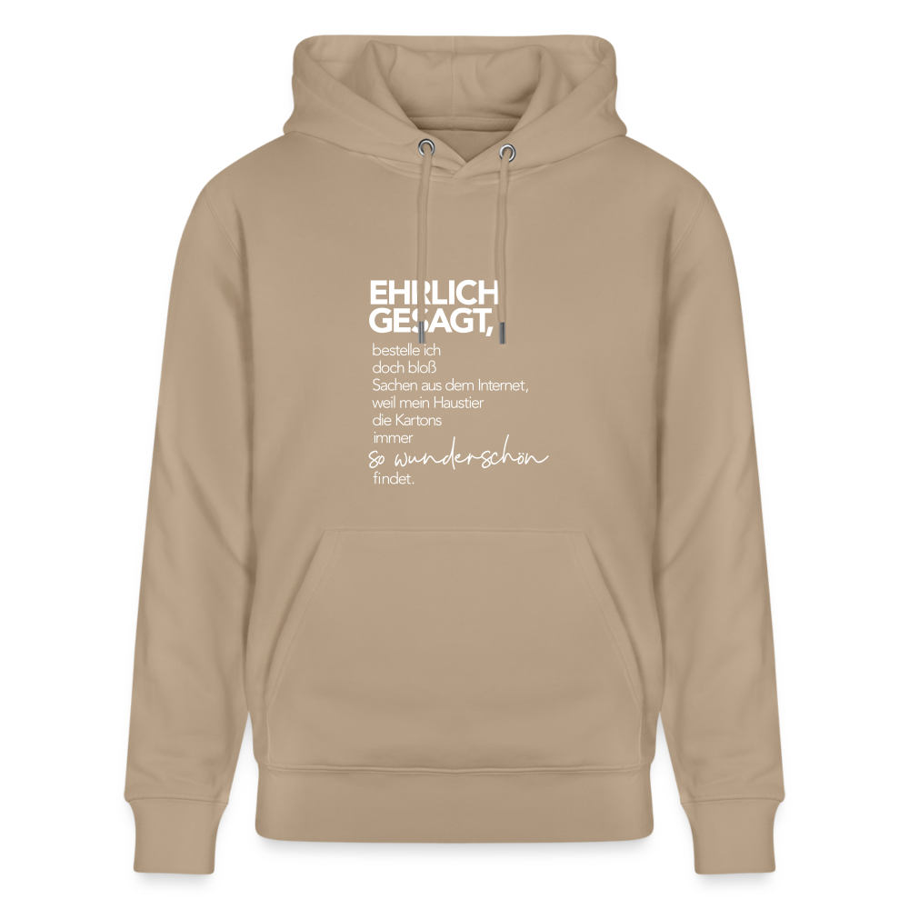 Hoodie mit Spruch Wunderschön (unisex) - Beige