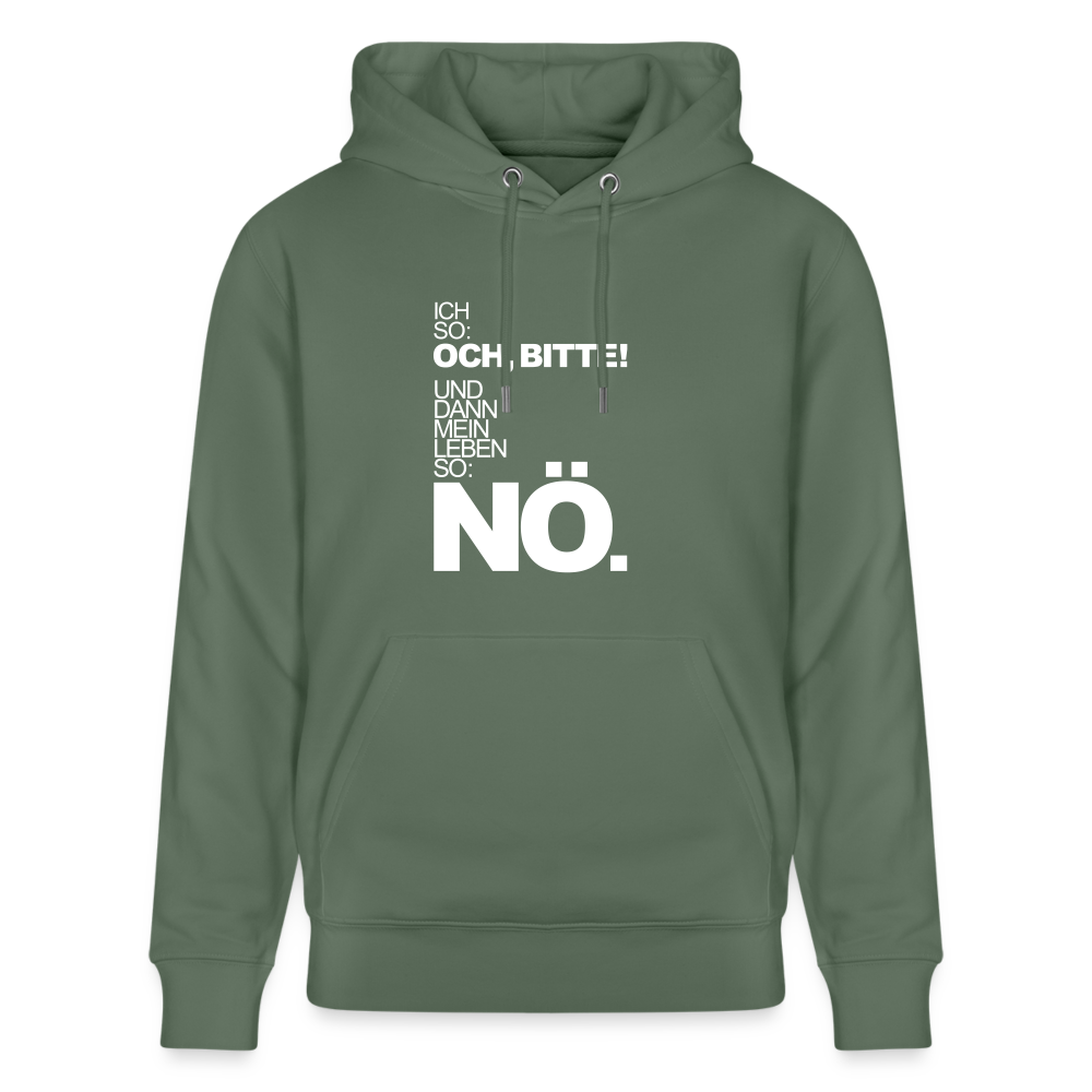 Hoodie mit Spruch Nö (unisex) - Tanngrün