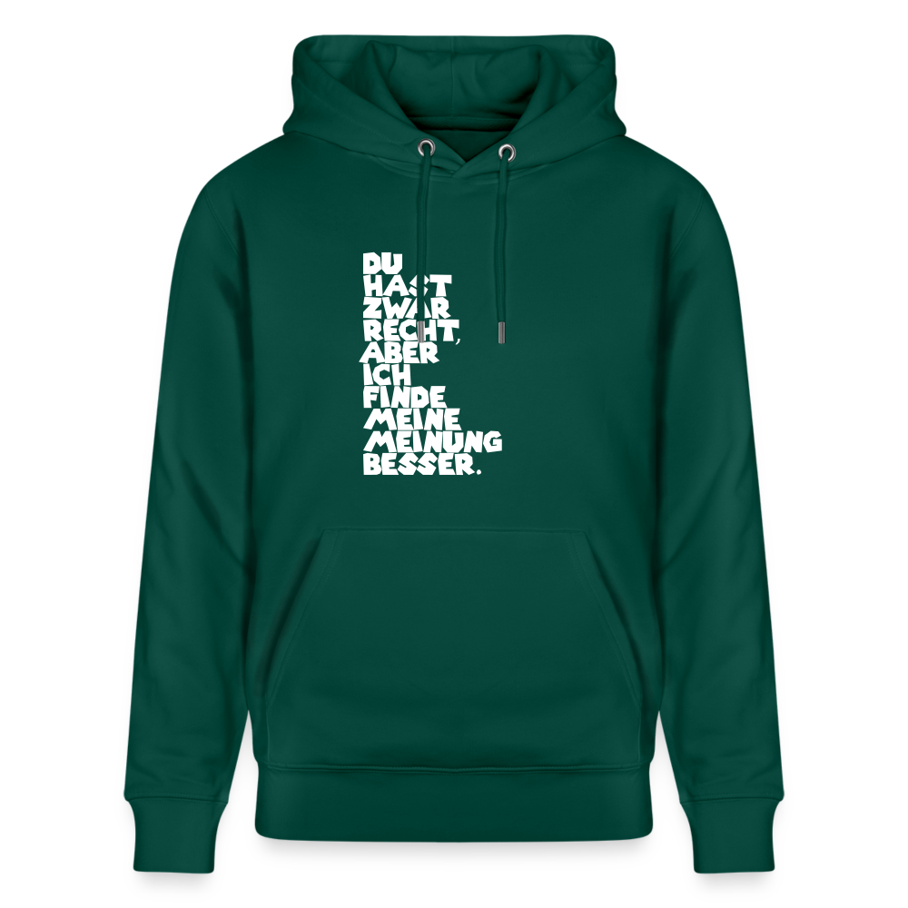 Hoodie mit Spruch Meinung (unisex) - Forest