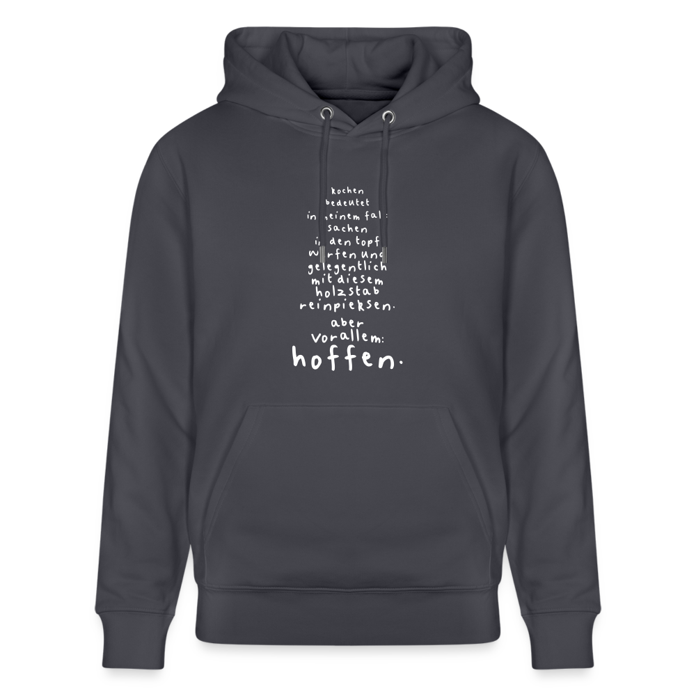 Hoodie mit Spruch Kochen (unisex) - Indigoblau