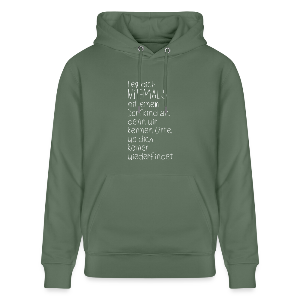 Hoodie mit Spruch Dorfkind (unisex) - Tanngrün
