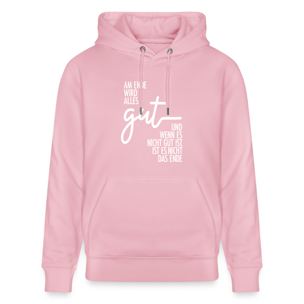 Hoodie mit Spruch ALLES GUT  (unisex) - Hellrosa