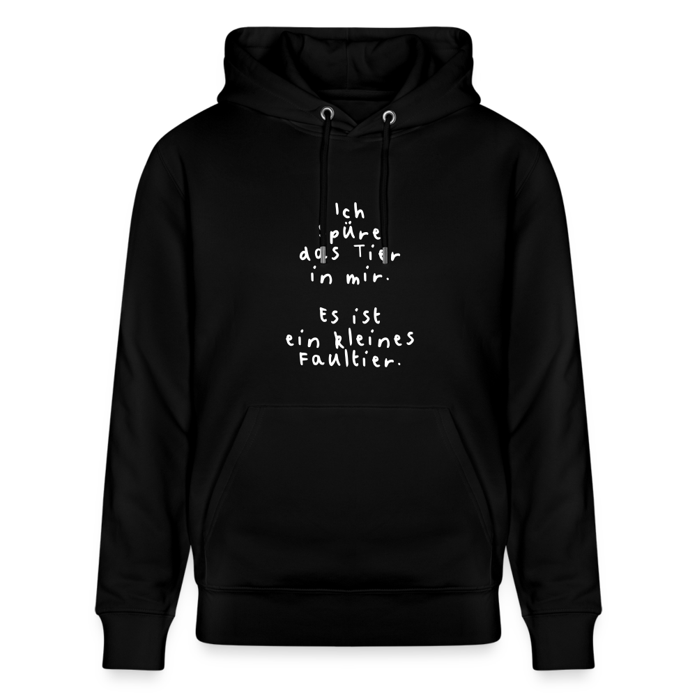 Hoodie mit Spruch Faultier (unisex) - Schwarz