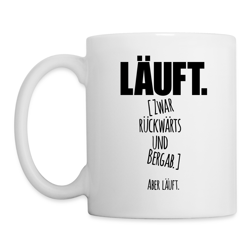 Tasse Läuft - Weiß
