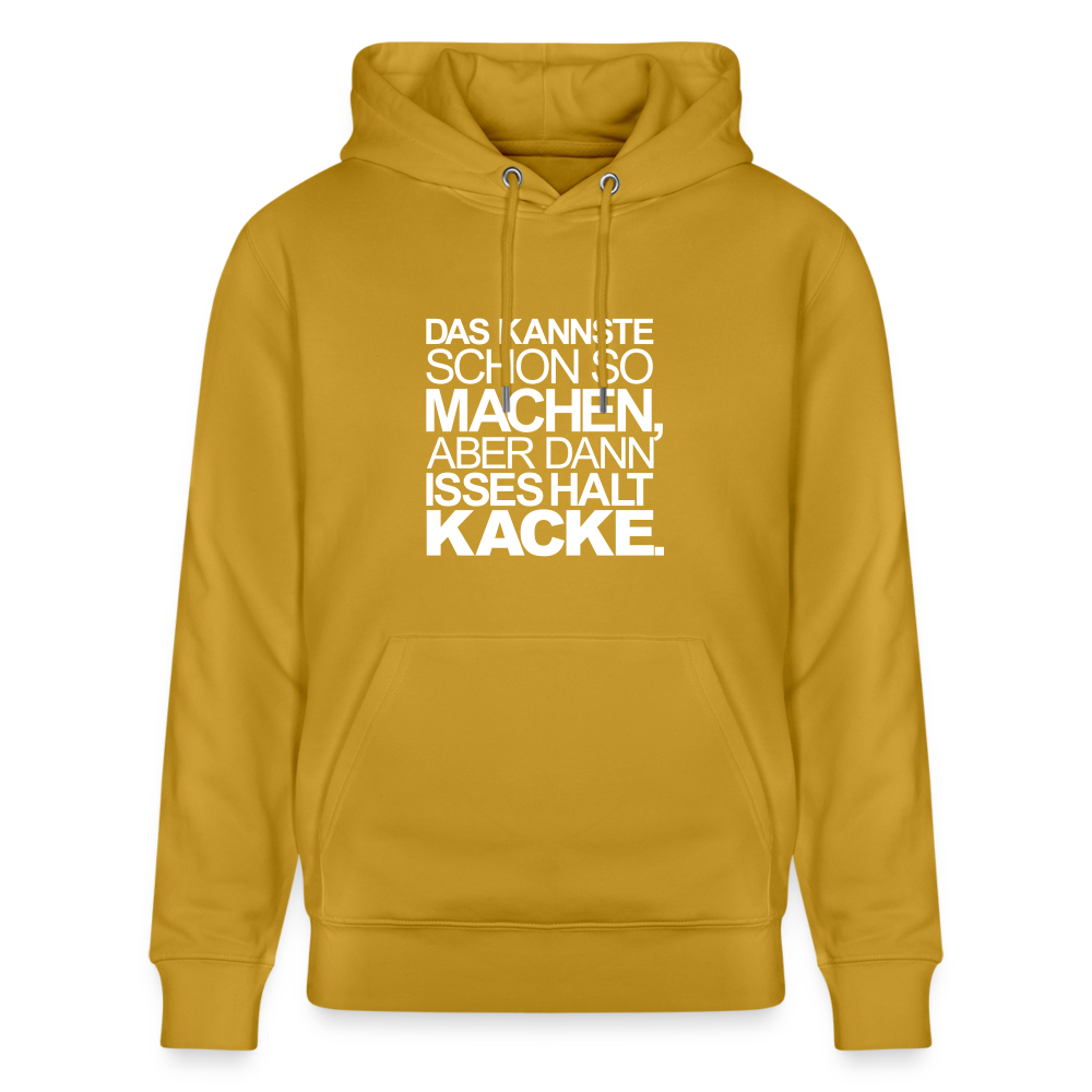 Hoodie mit Spruch Suboptimal (unisex) - Ocker