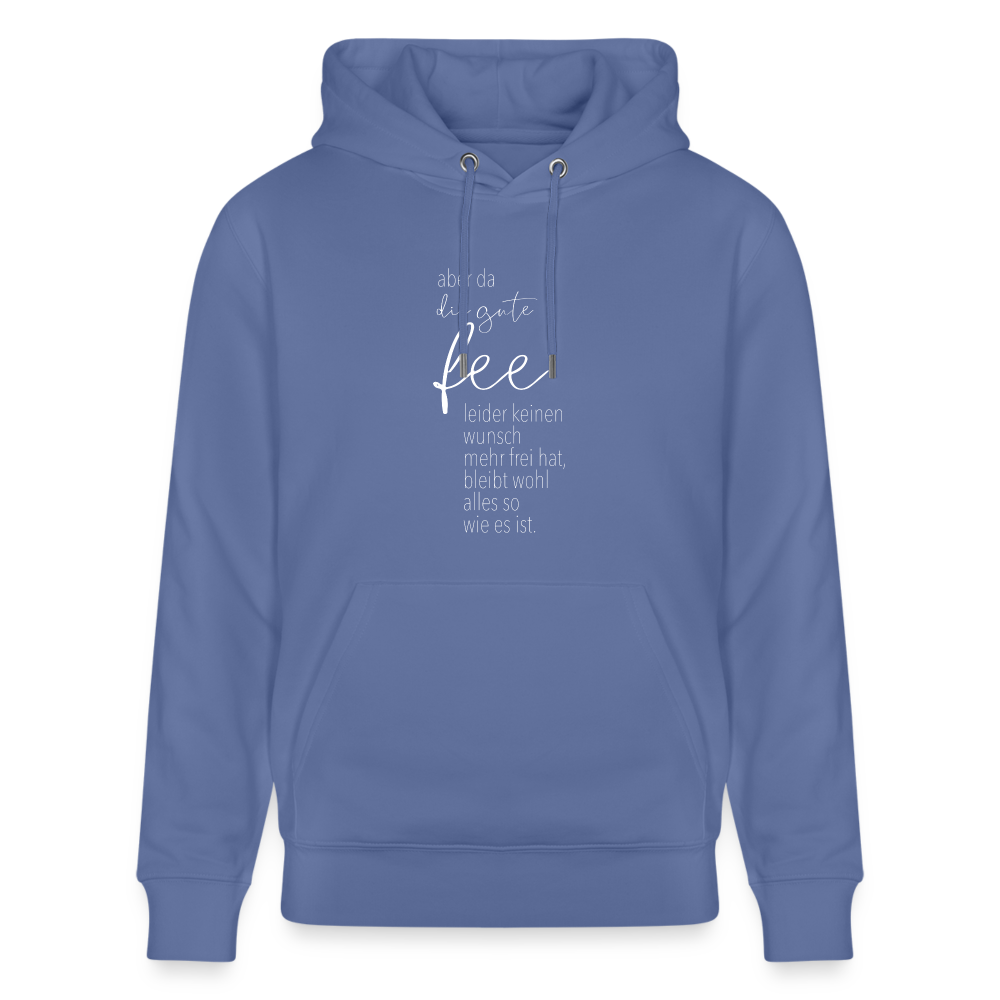 Hoodie mit Spruch Fee (unisex) - Blau