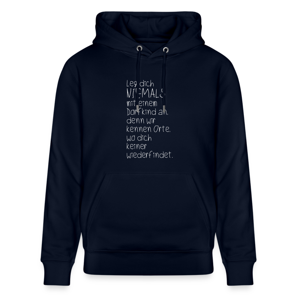 Hoodie mit Spruch Dorfkind (unisex) - Navy
