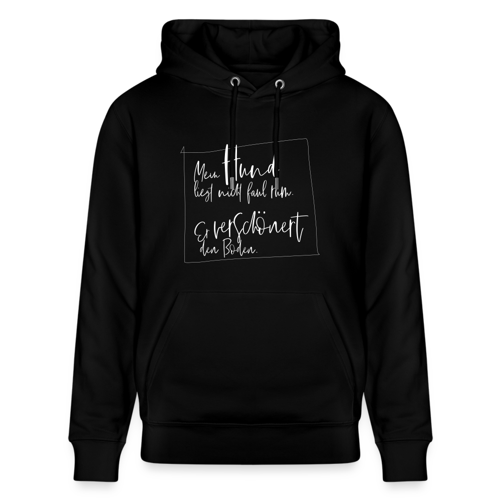 Hoodie mit Spruch Hund (unisex) - Schwarz