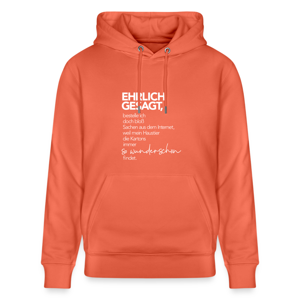 Hoodie mit Spruch Wunderschön (unisex) - Hellrot