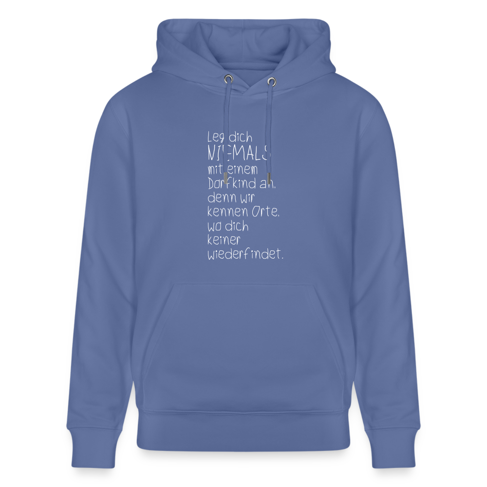 Hoodie mit Spruch Dorfkind (unisex) - Blau