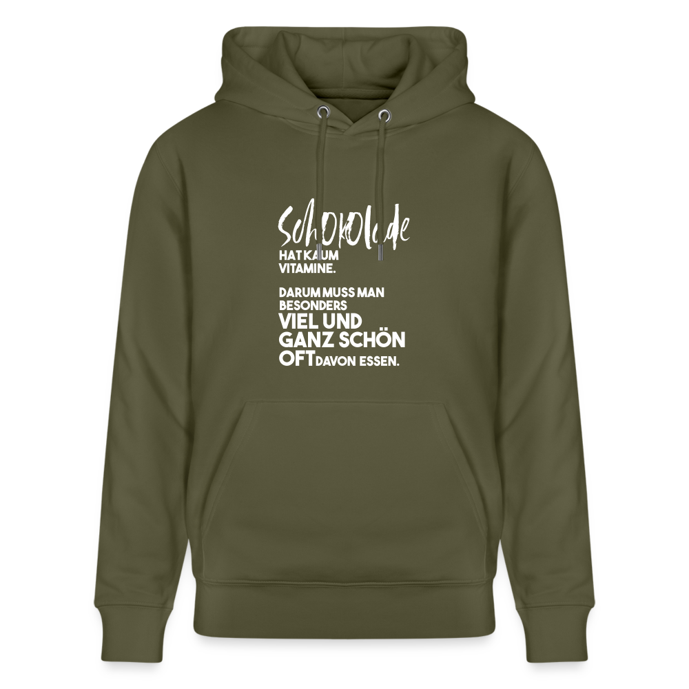Hoodie mit Spruch Vitamine (unisex) - Khaki Grün