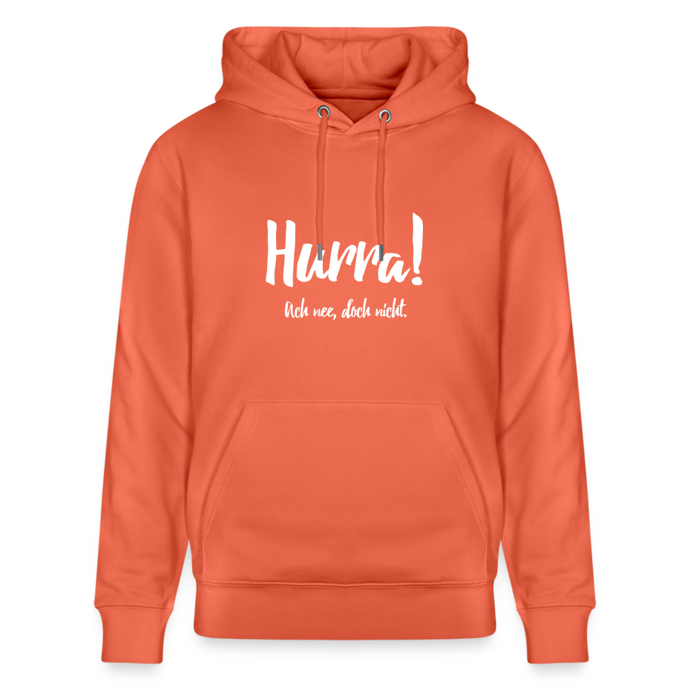 Hoodie mit Spruch Hurra (unisex) - Hellrot