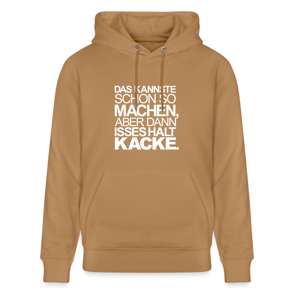 Hoodie mit Spruch Suboptimal (unisex) - Latte