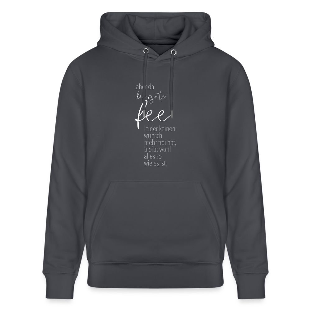 Hoodie mit Spruch Fee (unisex) - Indigoblau