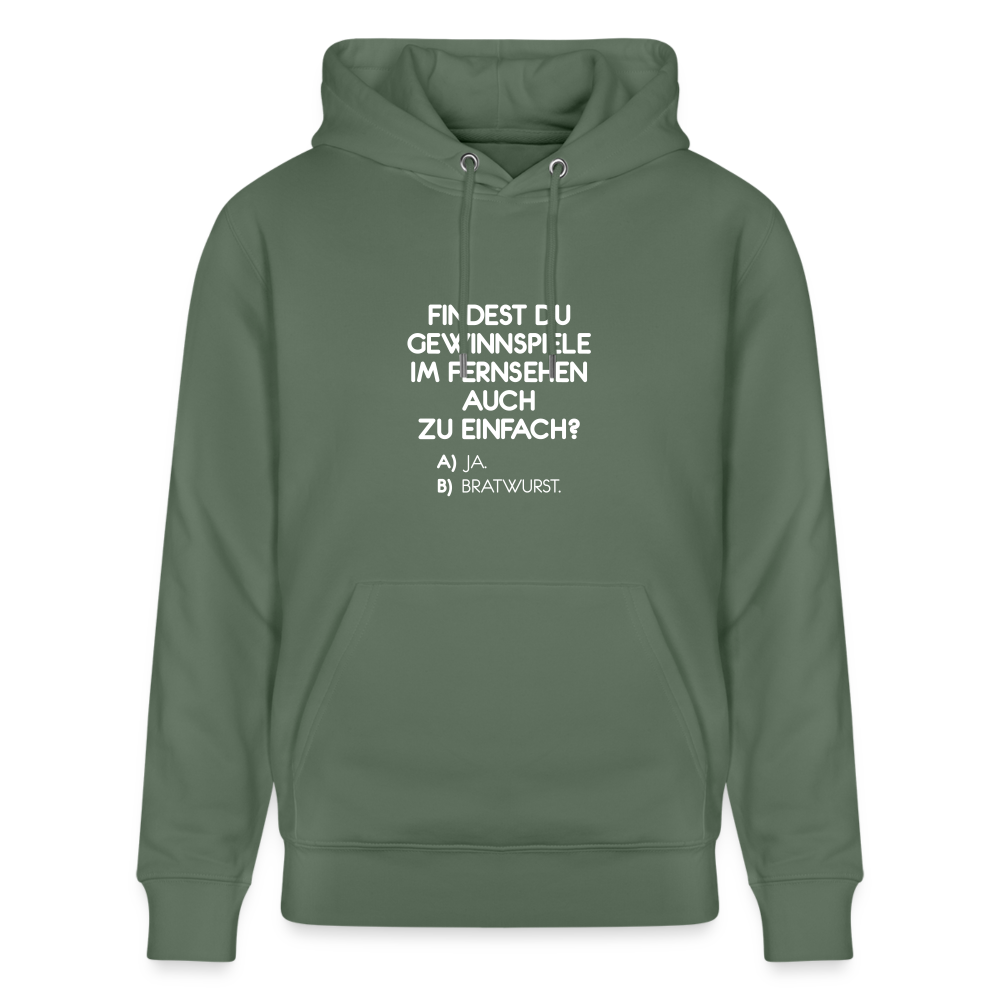 Hoodie mit Spruch Bratwurst (unisex) - Tanngrün