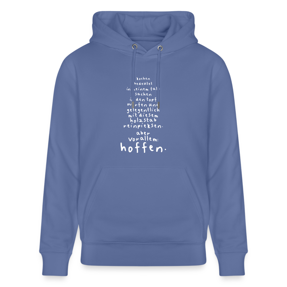 Hoodie mit Spruch Kochen (unisex) - Blau