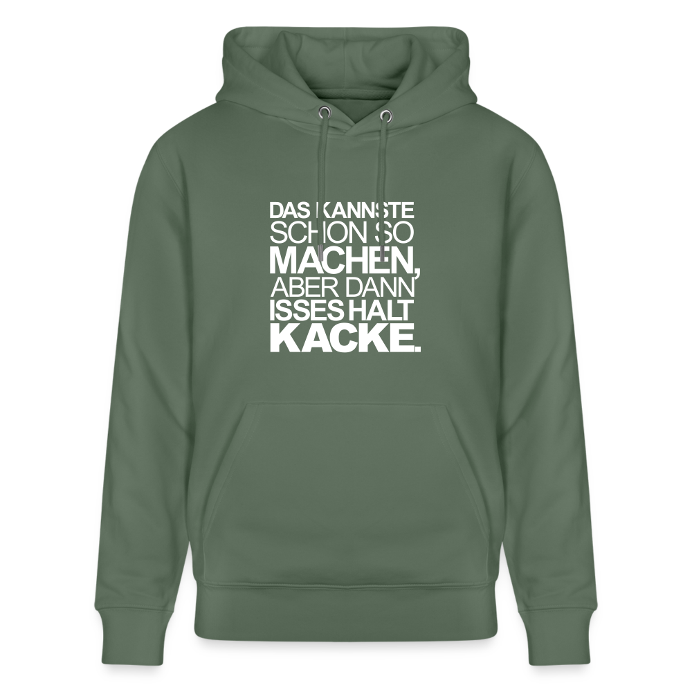 Hoodie mit Spruch Suboptimal (unisex) - Tanngrün