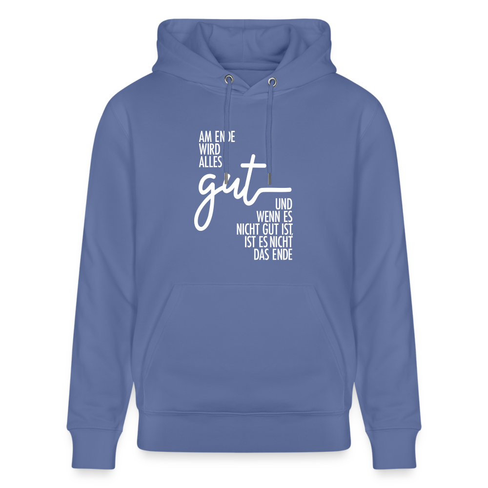 Hoodie mit Spruch ALLES GUT  (unisex) - Blau