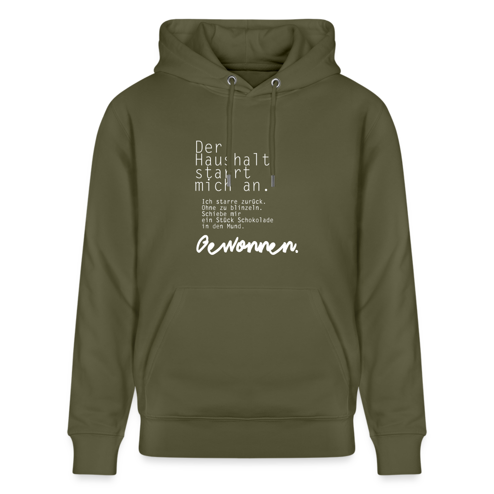 Hoodie mit Spruch Gewonnen (unisex) - Khaki Grün