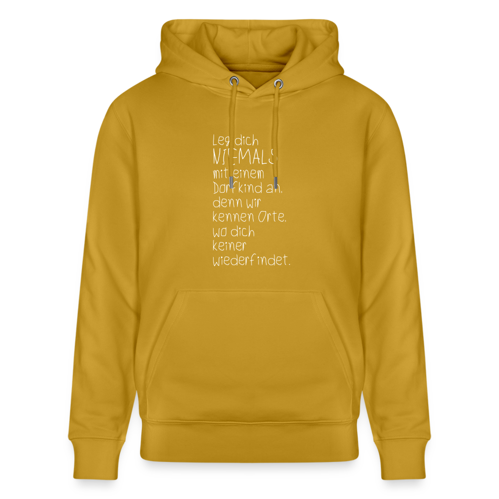Hoodie mit Spruch Dorfkind (unisex) - Ocker