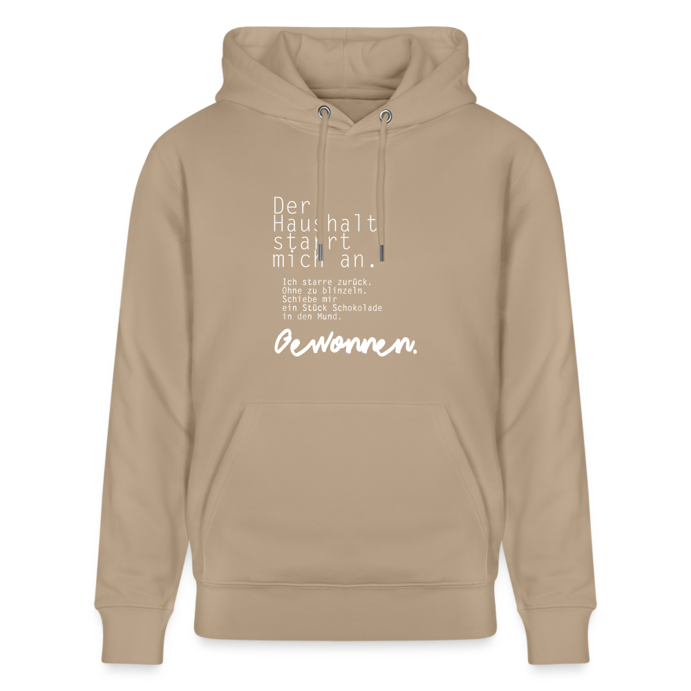 Hoodie mit Spruch Gewonnen (unisex) - Beige