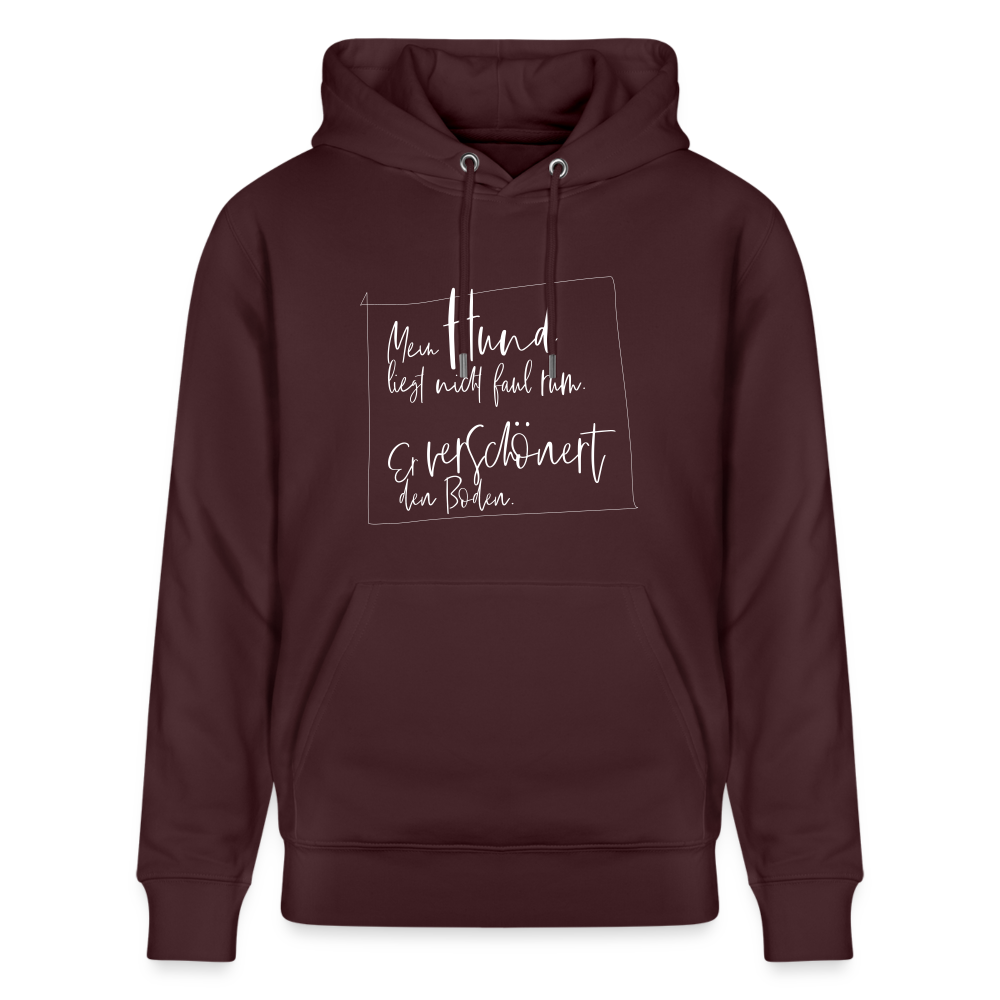 Hoodie mit Spruch Hund (unisex) - Maroon