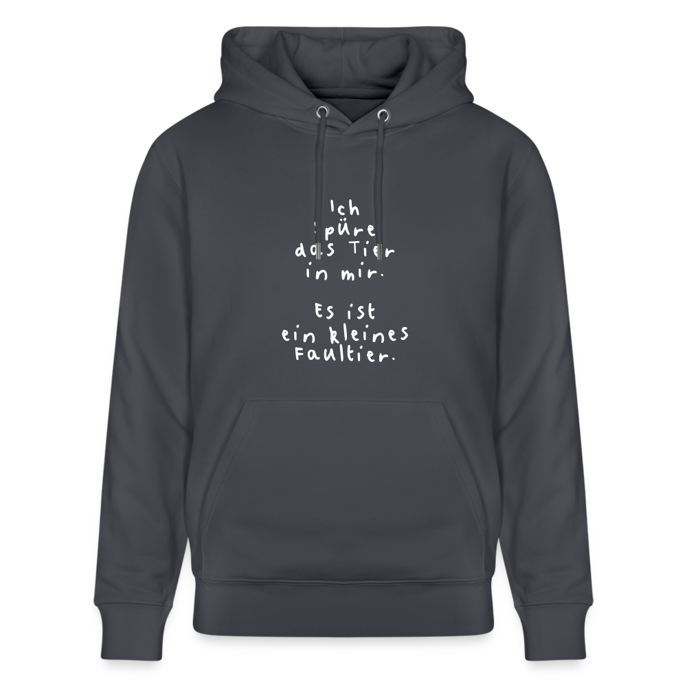 Hoodie mit Spruch Faultier (unisex) - Indigoblau