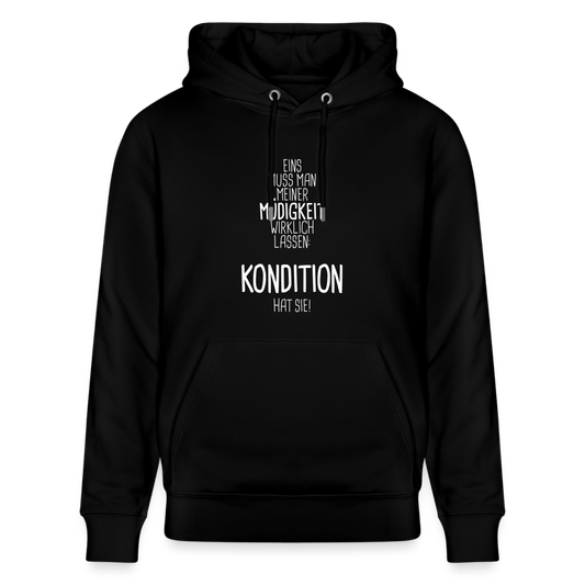 Hoodie mit Spruch Kondition (unisex) - Schwarz