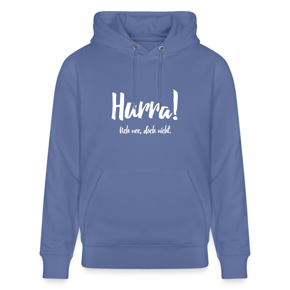 Hoodie mit Spruch Hurra (unisex) - Blau