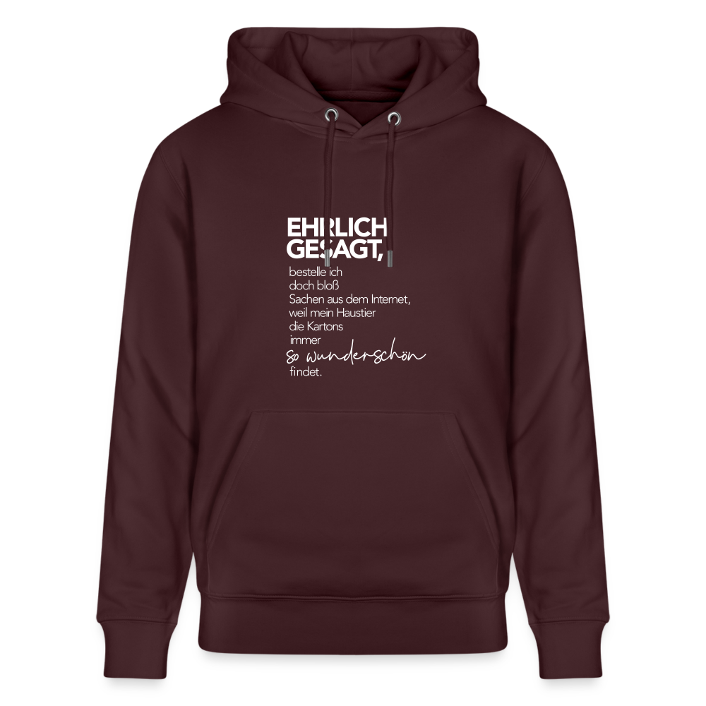 Hoodie mit Spruch Wunderschön (unisex) - Maroon