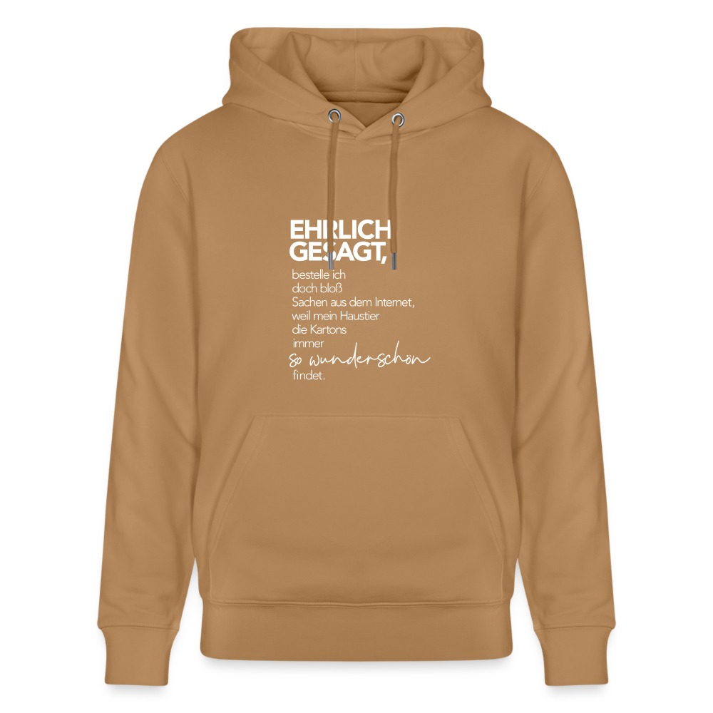 Hoodie mit Spruch Wunderschön (unisex) - Latte